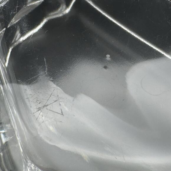 Vintage FOSTORIA AMERICAN Tray Dish Cubist Glass Divided Relish Boudoir Vanity - Picture 4 of 7